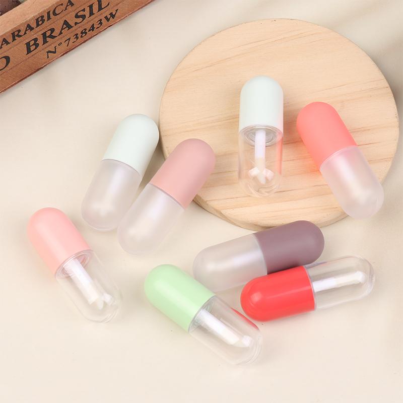 5Ml Mini Capsule Lip Gloss Lip Glaze Empty Tube Lipstick Diy Plastic Lip Balm Tube Lipstick Sample Cosmetic Container Travel