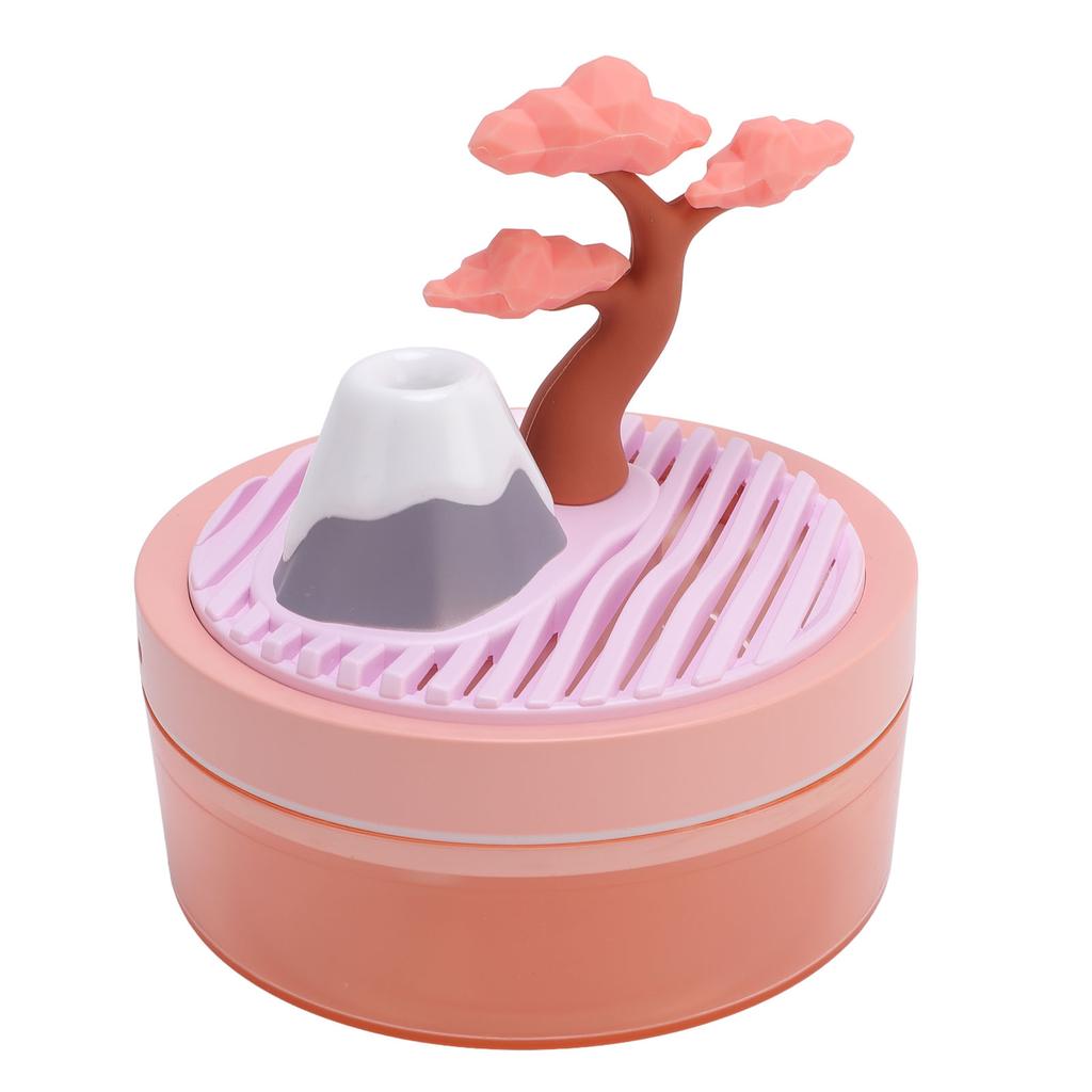 Mini Desk Humidifier with Cherry Tree Landscape Decoration Colorful Light 320ml Capacity Cool Mist U