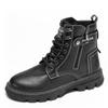 Autumn and winter high-top lace-up Martin boots youth outdoor fashion casual men's boots side zipper trend