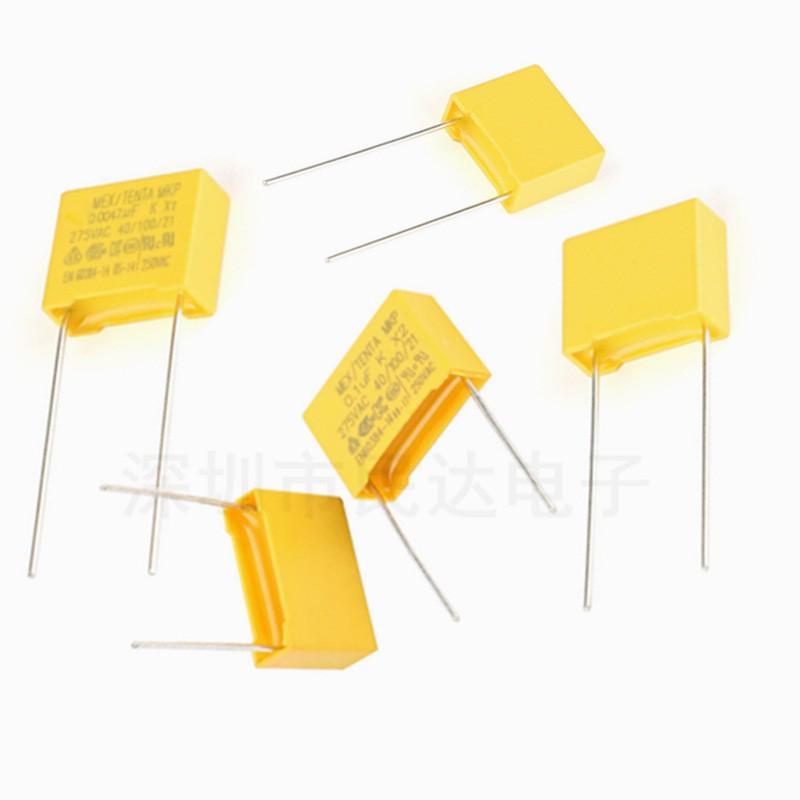 X2 Safety Capacitors: 275V 102K/103K/104K, Capacitance: 0.001µF/0.01µF/0.1µF, 275V 100nF