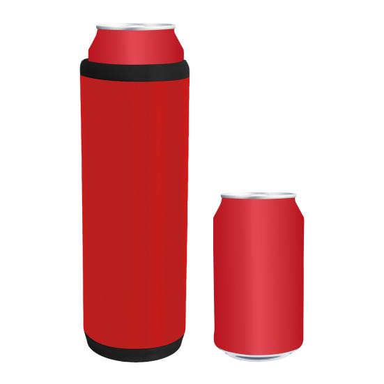 Dual Can Holder for Beer Soda Insulated PLA Can Cooler with Ergonomic Grip Quick Reload Outdoor Event Accessory