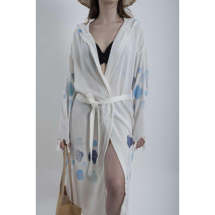 Damen-Lendenschurz aus Baumwolle mit Kapuze, Mehrzweck-Kimono, Strandkleidung, Bademantel, Morgenmantel, Freizeitkleidung, Vertuschungen