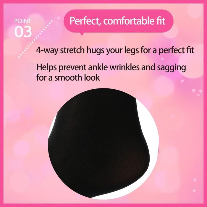 [Fukusuke] Daily Satisfied 80 Denier Tights 3-Pair Set (Black, M-L)