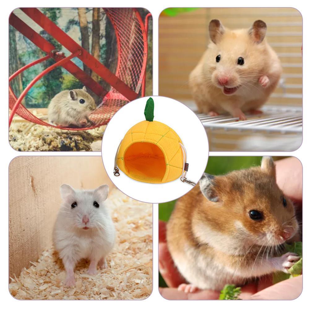 Cute Pet Fruit Nest Cartoon Fruit Pineapple Frog Cotton Nest Hanging Bed Hamster Hammock