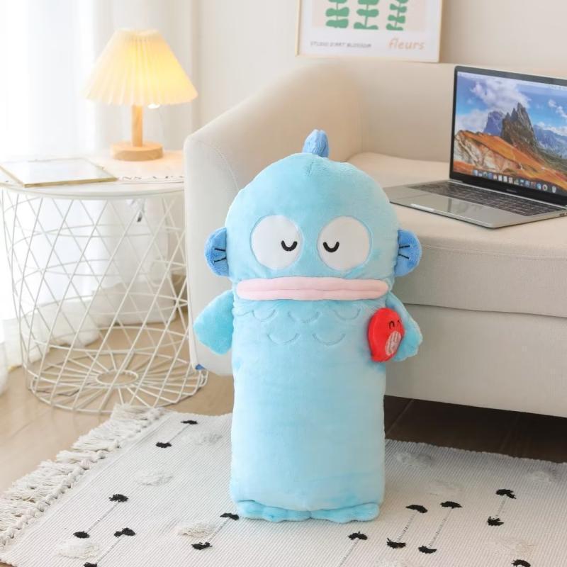 50cm Cute Hangyodon Long Cushion Stuffed Anime Cartoon Throw Pillow Sofa Bed Back Cushion Home Decor Xmas Gifts