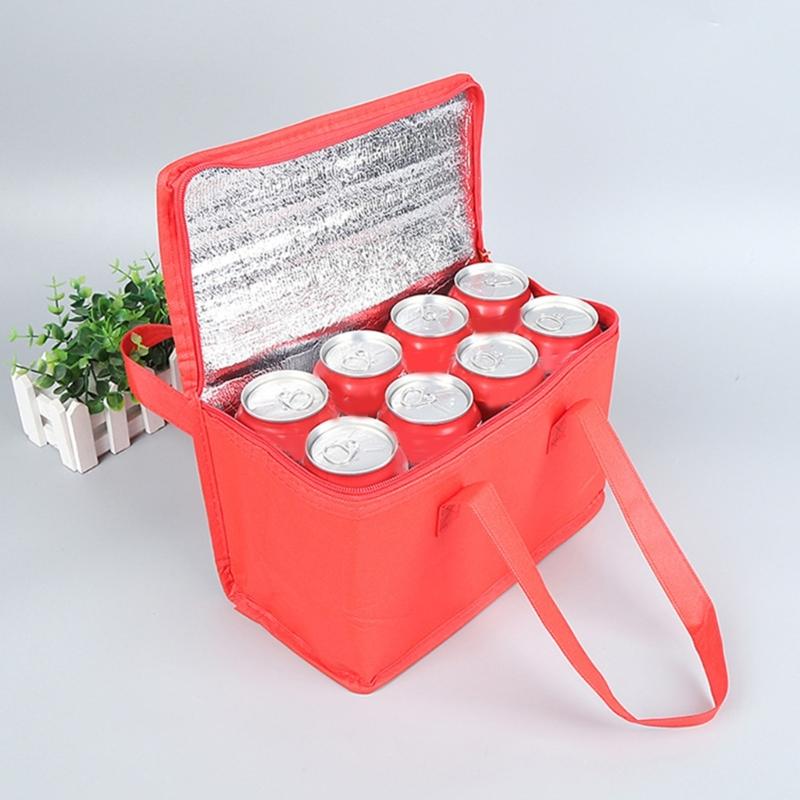 Lebensmittelliefertasche Groß Isoliert Picknick Lunch Kühlertasche Faltbar Kühlbeutel