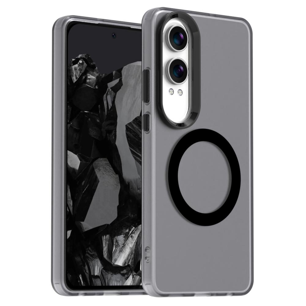 

Для OnePlus Nord CE4 Lite 5G/Oppo K12x 5G (Китай) Чохол сумісний з MagSafe PC+TPU+PET Протиударний чохол для телефону Black