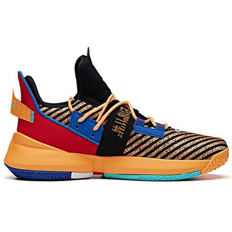 Anta Scarpe da Basket Airspace 2 Uomo Basse Nero/Giallo Arancio/Rosso Universitario 112011606-6