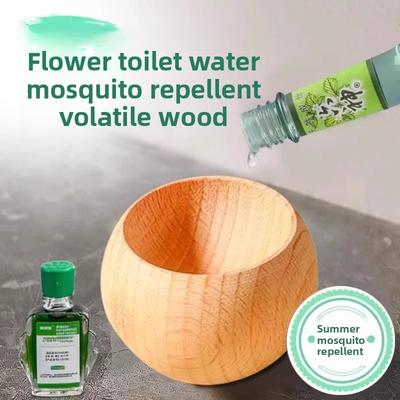 Round Essential Oil Diffuser Car Office Home Bedroom Self-Standing Diffuser Wood