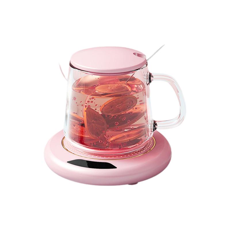 Thermostatic Heating Coaster 2PC USB Home 3-Speed Adjustment 55 Degree Constant Temperature