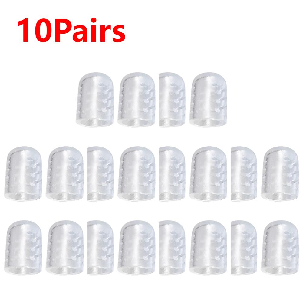 1-10Pair Transparent Silicone Toe Covers Women Gel Little Toes Protector Tube Foot Care Finger Caps Elasticity Prevents Blisters