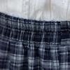 MOCANA Korean Retro Plaid A-line Midi Skirt
