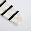 Korean Unisex Kids' Cotton Striped Sweater with Lapel