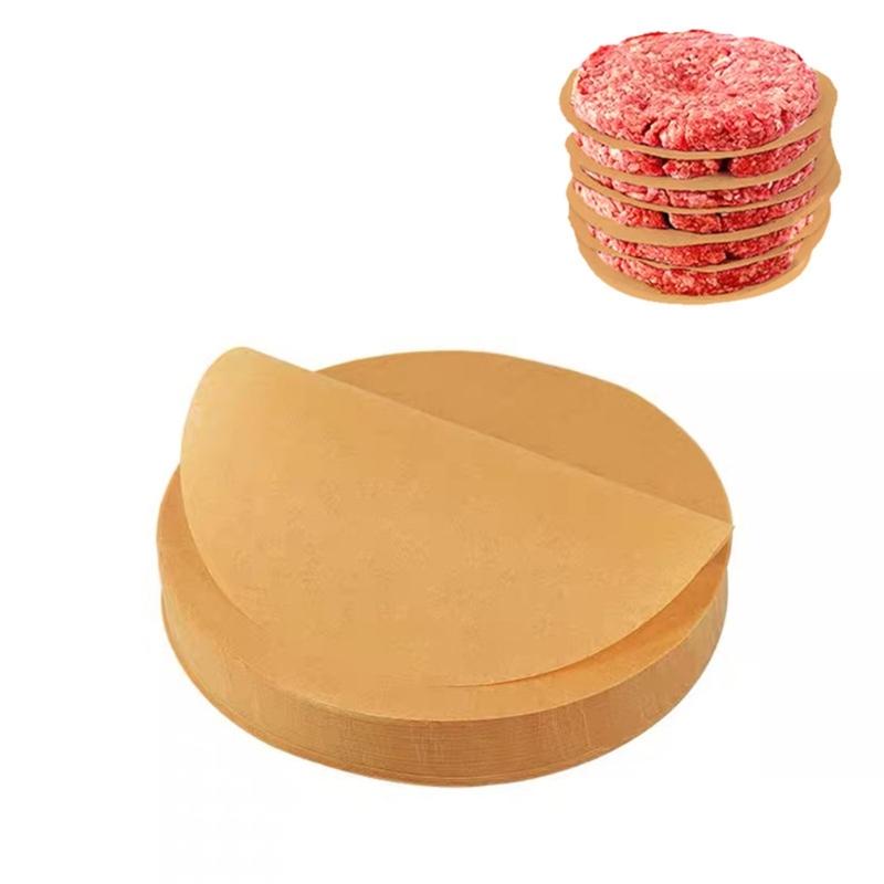200Pcs Nonstick Parchment Paper for Food Wrapping Burger Patties Corn Tortillas Heat Resistant Cooking Sheets
