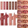 Twist Up Lip Liner Lipstick Pen Multipurpose Powder Blusher Velvet Matte Waterproof Lip Contour Non Stick Cup Lip Rouge Makeup