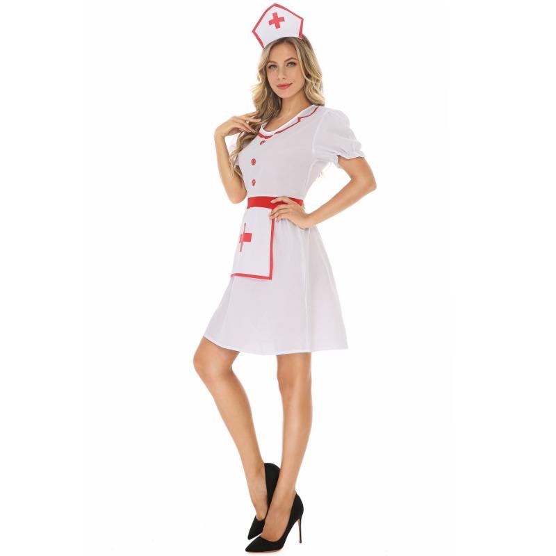 Halloween Party Sexy Female Nurse Dress, Uniform Temptation Cosplay, Stage Watch Costume