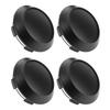 4pz Coprimozzi Centrali Ruota 102mm OD 94mm ID Resistente alla Ruggine Nero Copertura Mozzo Cerchione Veicolo Universale per Auto