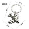 Creative Metal Airplane Keychain - Miniature Engine Pendant & Aviation Gift