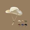 Breathable Western Cowboy Hat Adjustable Fisherman Sunshade Cap Wide Brim Sun Hat  Unisex