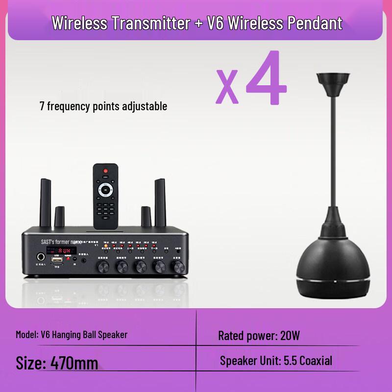 

SAST Wireless Bluetooth Hanging Speaker System CN plug (adapter included)