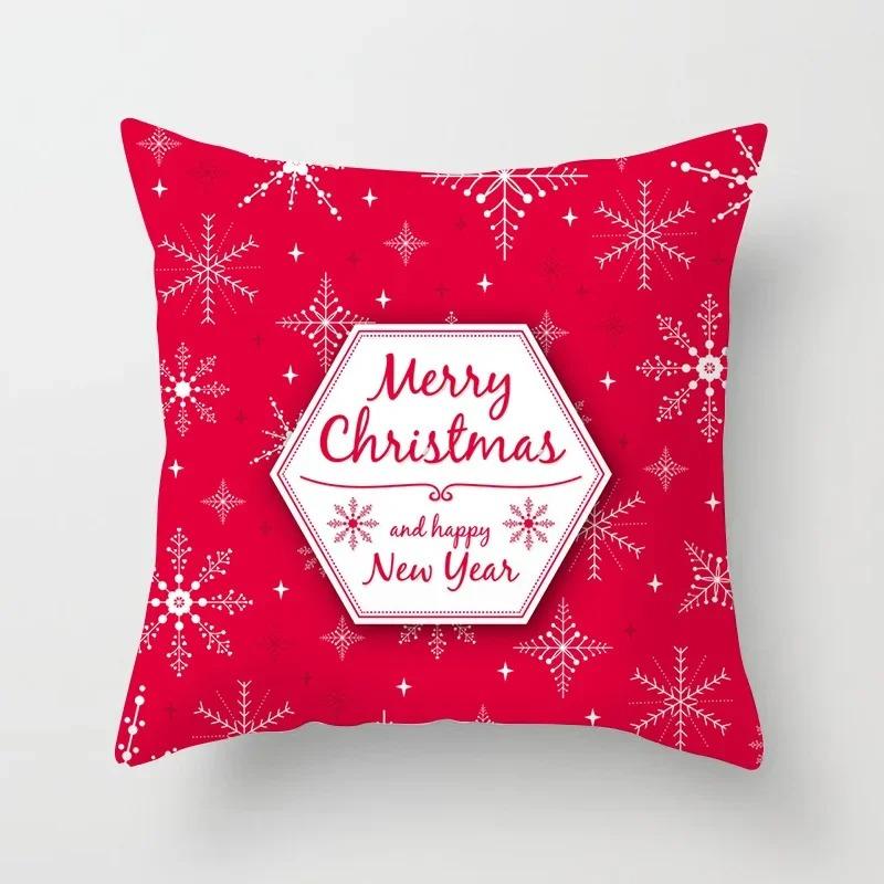 Christmas Themed Pillowcases Car Accessories Office Santa Claus Living Room Sofa Home Pillowcases