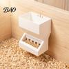 Easy Clean Bird Feeder Automatic Quail for Cage, Large Capacity Wall Mount Anti Spill Food Dispenser Grain Chicks And Small Birds, Refill Trough