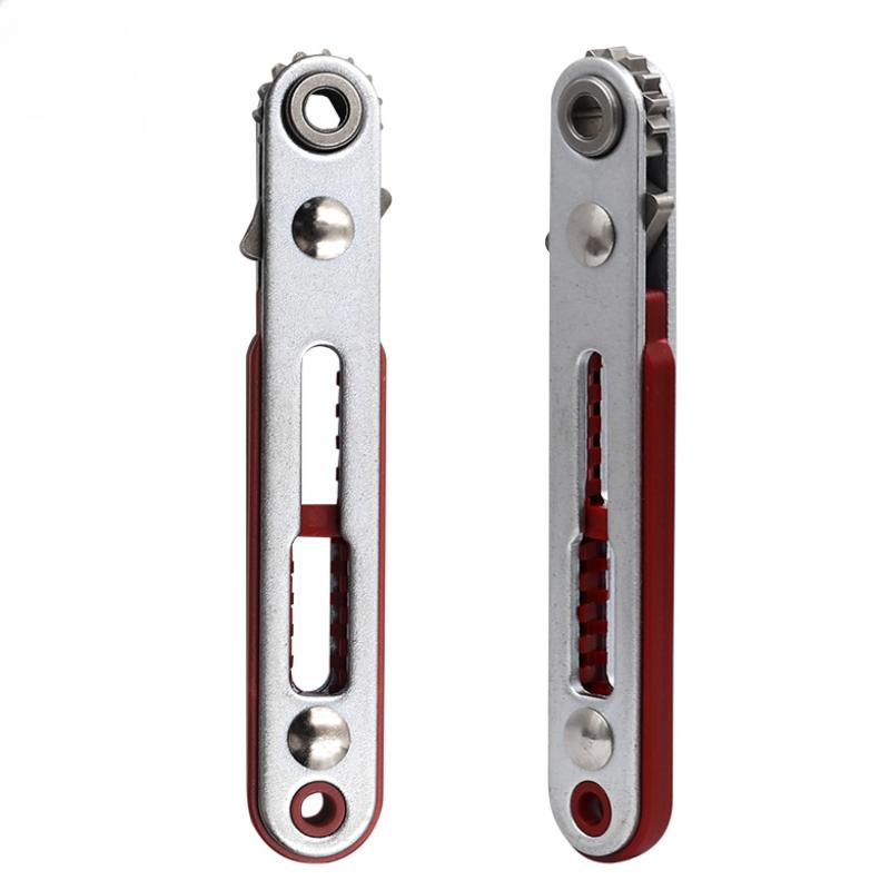 1 Stück Mini Ratsche Schraubenschlüssel Sechskant Torx Bidirektionale Steuerung für Einzel-/Doppelkopfschraubendreher Bohrer Werkzeug 1/4";(6,35 mm)