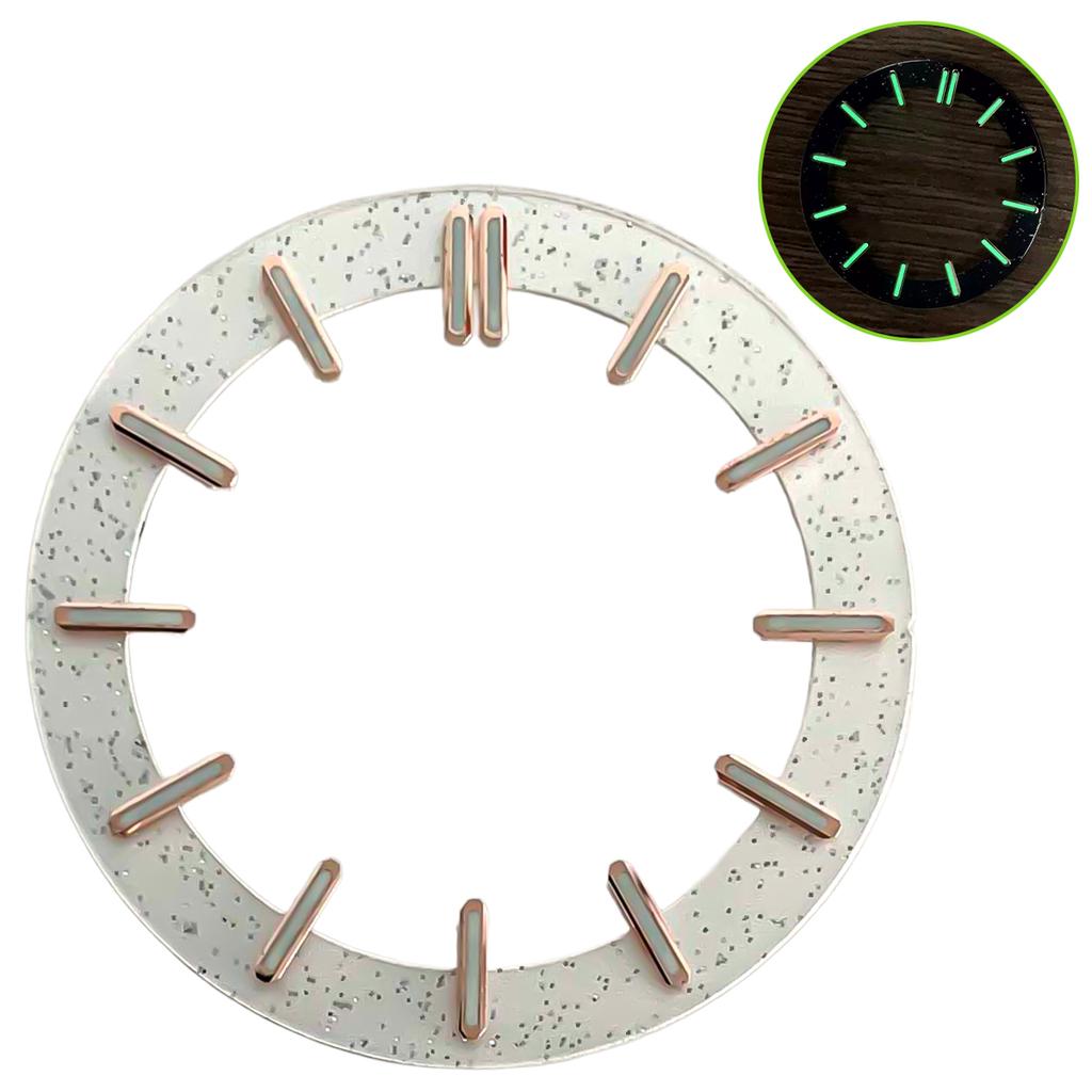 Mods 31.8mm Black White Transparent Skeleton W atch Dial Face Fit NH35 NH36 NH38 NH70 NH71 NH72 Automatic Movement Watch Parts