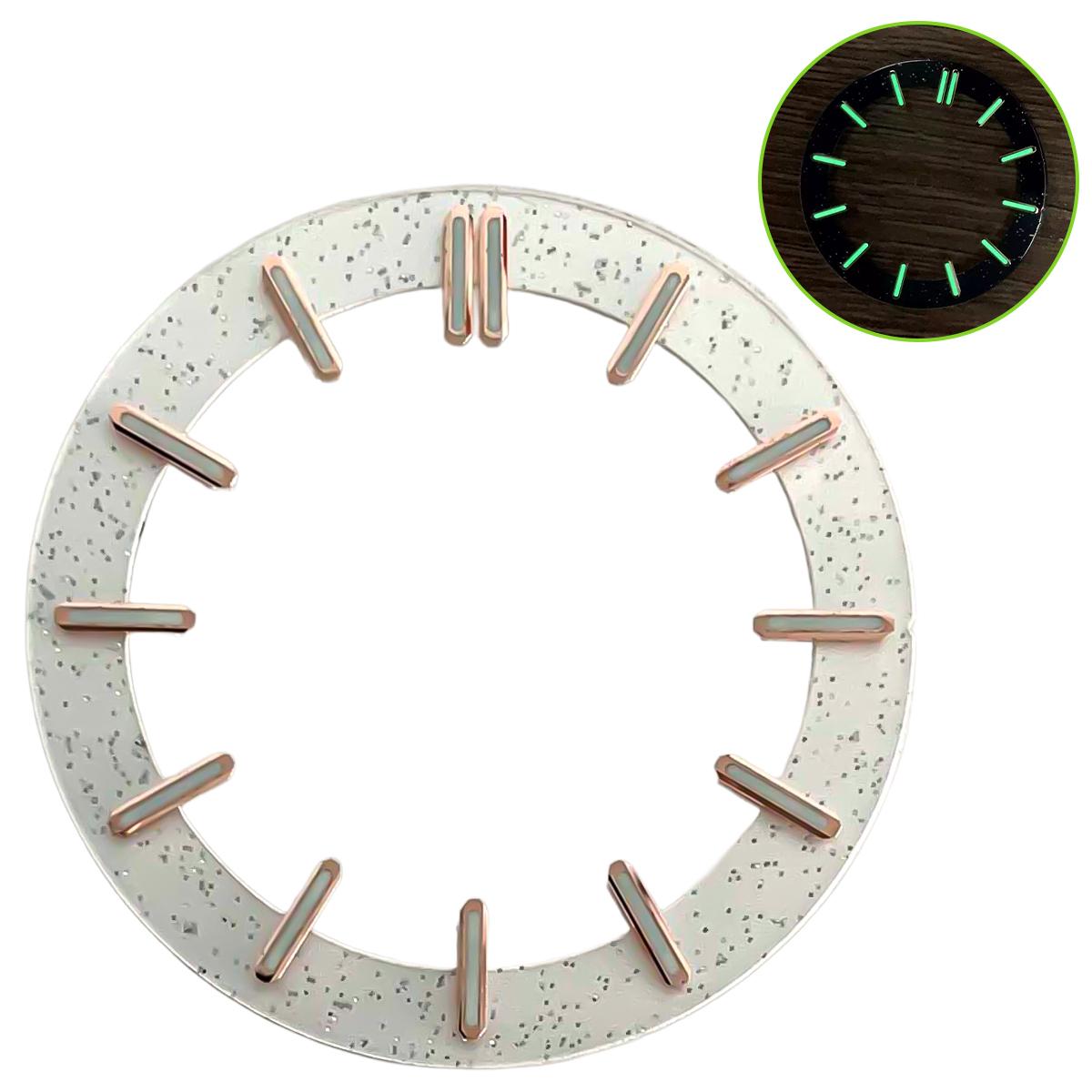 

31.8mm Black White Transparent Skeleton Watch Dial Face Fit NH35 NH36 NH38 NH70 NH71 NH72 Automatic Movement Watch Parts Tool