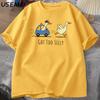 Zu albern T-Shirt alberne Gans auf freiem Fuß Lustiges T-Shirt Damen und Unisex Baumwolle Sommer Kurzarm T-Shirt Unisex Kleidung