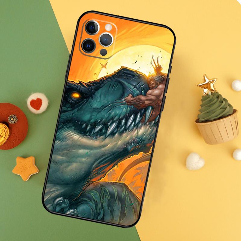 

T Rex Dinosaur Tyrannosaurus Phone Case For iPhone 17 16 16E 15 14 12 11 13 Pro Max 12 13 Mini 17Air Shockproof Cover iPhone 12