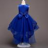 Children's Dress Princess Dress With Flower Solid Color Performance Cake Dress