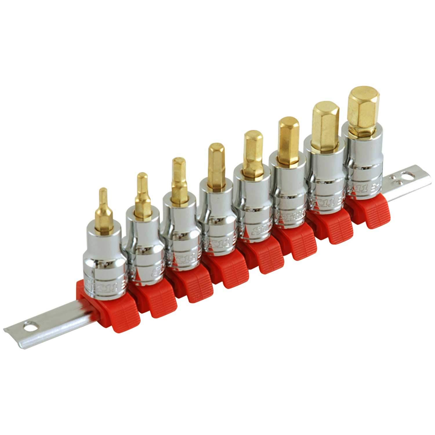

SK11 Hex Bit Socket SHS308BH (SK11) Set, 9.5mm Drive, 8-Piece Set,