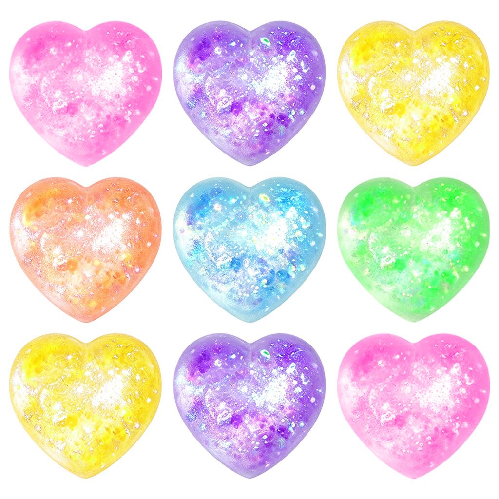 Heiß Glitzer Liebe Maltose Squishy Spielzeug Mini Stressball Knetspielzeug Stressabbau Dekompressionsspielzeug Zufällige Farbe