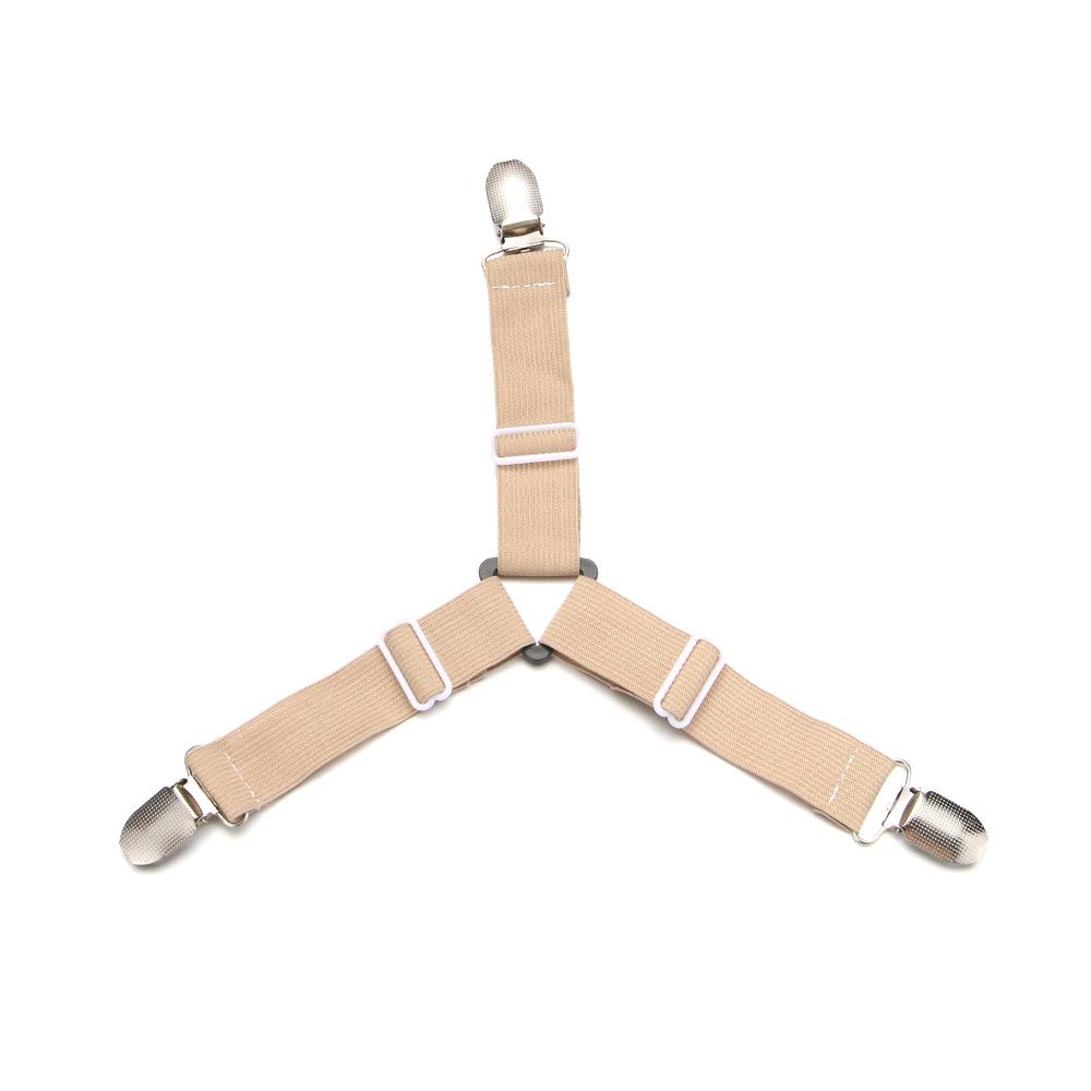 

Adjustable Elastic Belt Fastener Bedding Holder Non-slip Straps Grippers Bed Sheets Buckle Mattress Clip Bedclip Quilt Fixer темные хаки