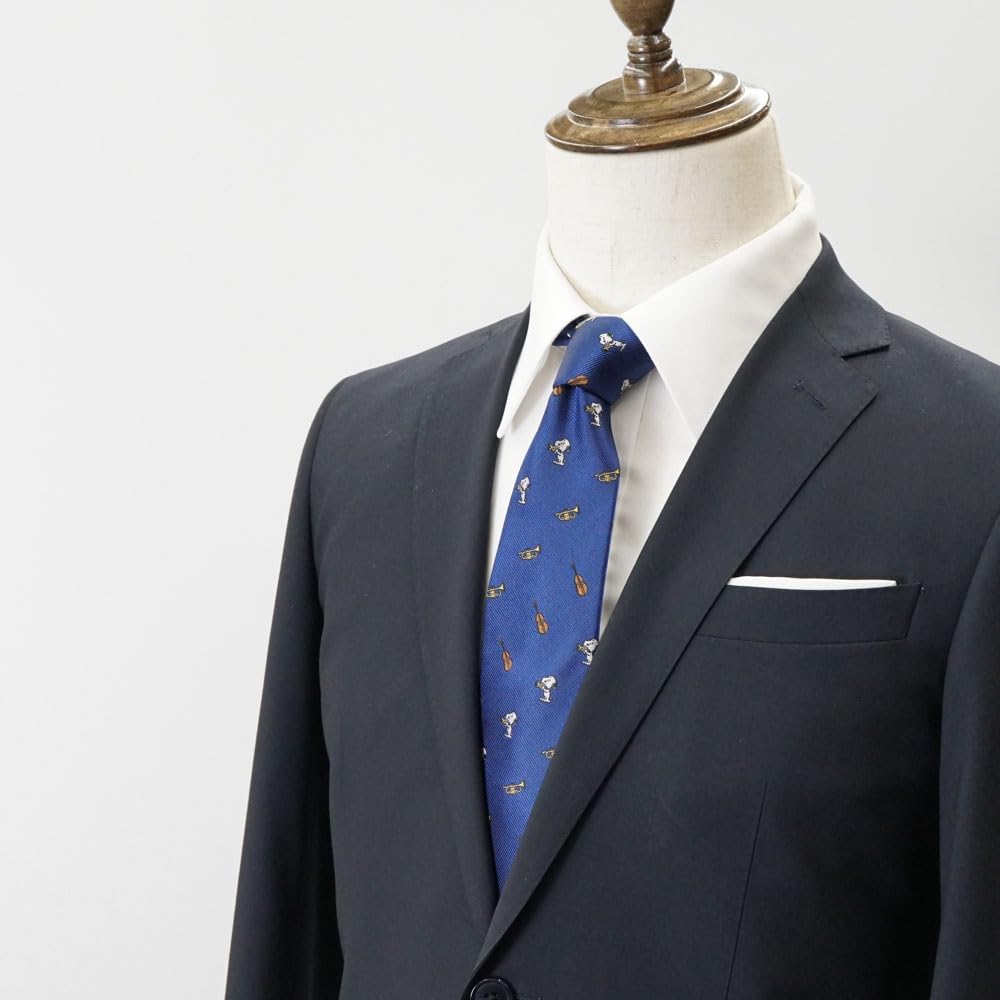 Tie Snoopy Necktie PN918309 Navy SNOOPY Business Brand Necktie Character Present [Peanuts]