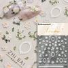 Gold Stamped Blooming Red Peony 3D Self-Adhesive Nail Art Stickers Lily Magnolia Camellia Daisy Rose Manicure Decals