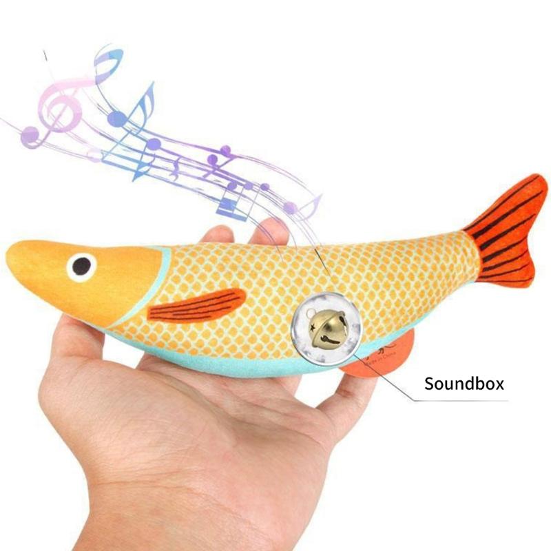 3 Pcs Catnips Toy Fish Toy Soft Chewing Stuffed Animal for Kitten Grinding Toy Fish Shape Catnips Toy Keep Kitten Busy