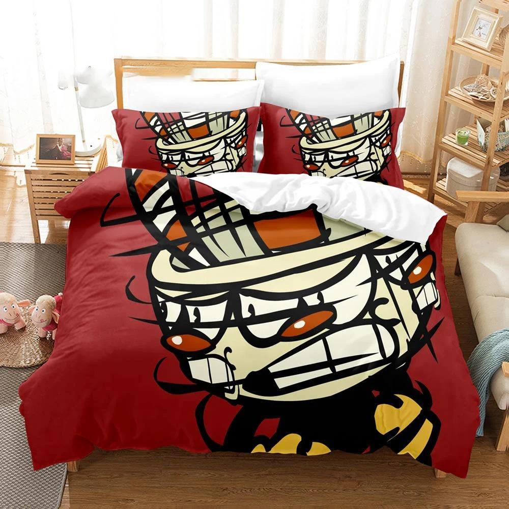 Cartoon Cuphead Show Bettwäsche Set Jungen Mädchen Twin Queen Size Bettbezug Kissenbezug Bett Kinder Erwachsene Mode Home Textileextile