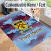 Custom Text Printed Rug Burnley Football Non Slip Floor Carpet For Home Room Decor