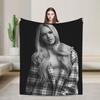 Freya Skye Vintage Fan Warm Blankets Casual Travel Car Bedding Throws Couch Bed Flannel Bedspread Sofa Bed Cover