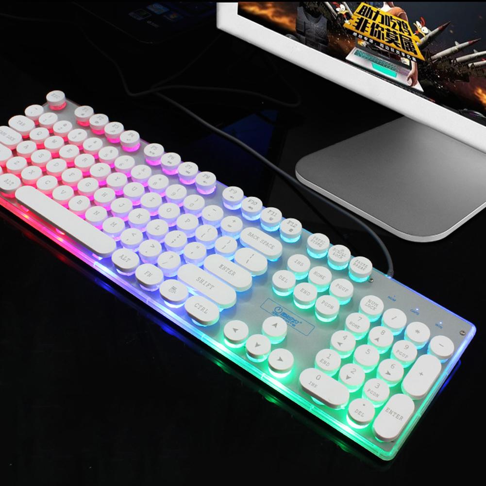 Buy ZERODATE KB202 104 Keys USB Wired Steampunk Mechanical Backlight  Keyboard at affordable prices — free shipping, real reviews with photos —  Joom