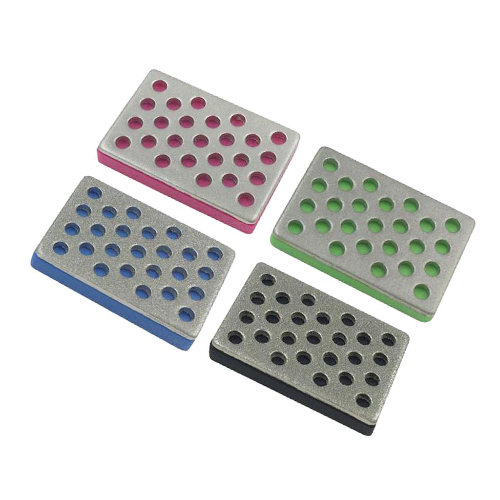 4pcs Diamond Sharpening Stones Knife Whetstone Kit for Ski Snowboard Sides Angle Polishing Tool L