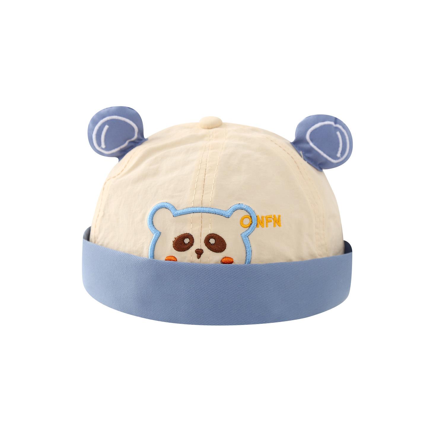 Unisex Quick-Drying Toddler Hat - Cute Little Bear Design for Ages 1-2 Years, Lightweight and Adorable for Spring and Summer. Khaki Little Bear Hat