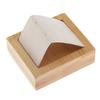 Bamboo Wooden Drop Earrings Ear Studs Display Rack Organizer 1 Slot White