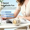 Portable Silent Mini Bladeless Fan Clip On Adjustable 3-Speed Suspended Whirlwind Fans For Outdoor & Travel & Office