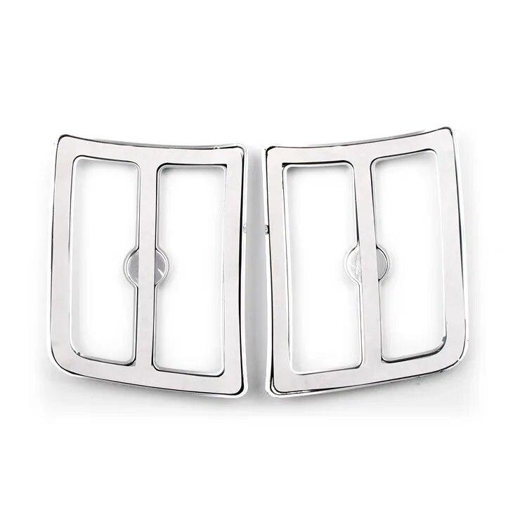 2Pcs Motorcycle Tank Trim Fairing For Honda Goldwing GL 1800 2001 2002 2003 2004 2005 2006 ABS Chrome