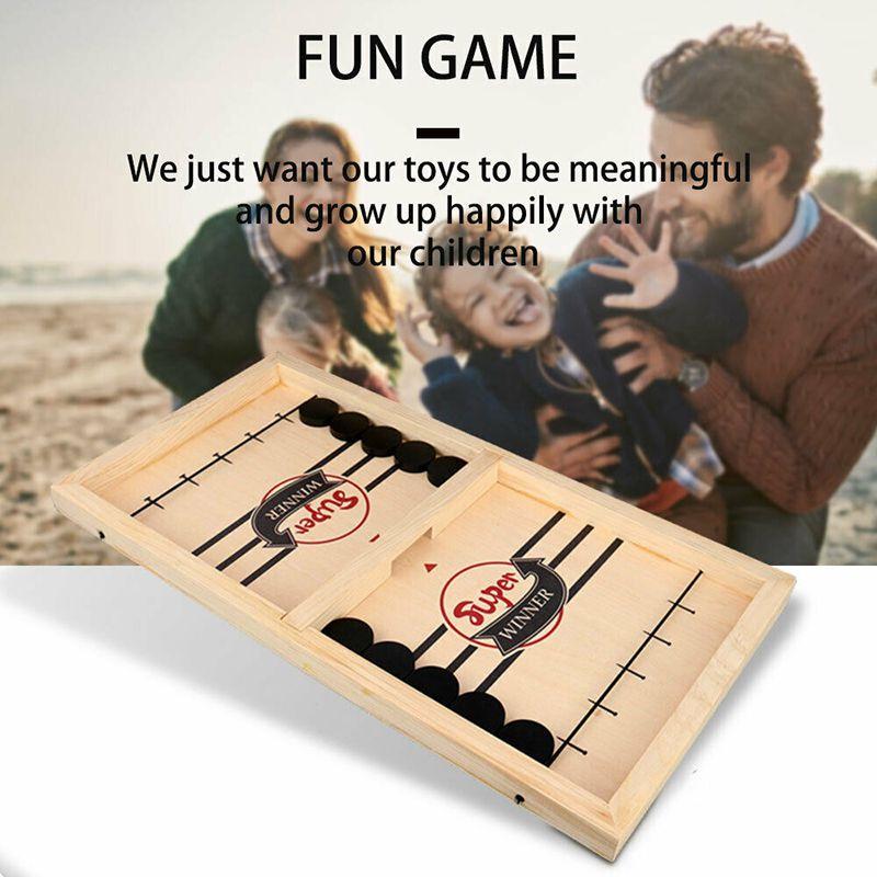 Sling Fast Kids Puck Game Winner Board Games For Family Party Interactive Toy