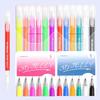 12 Pcs 3D Jelly Pens,12 Colors Gelly Roll Gel Pens,Assorted Colors Gel Ink Pens,Glitter Gel Pens for DIY Painting Suitable On Glass Plastic Books