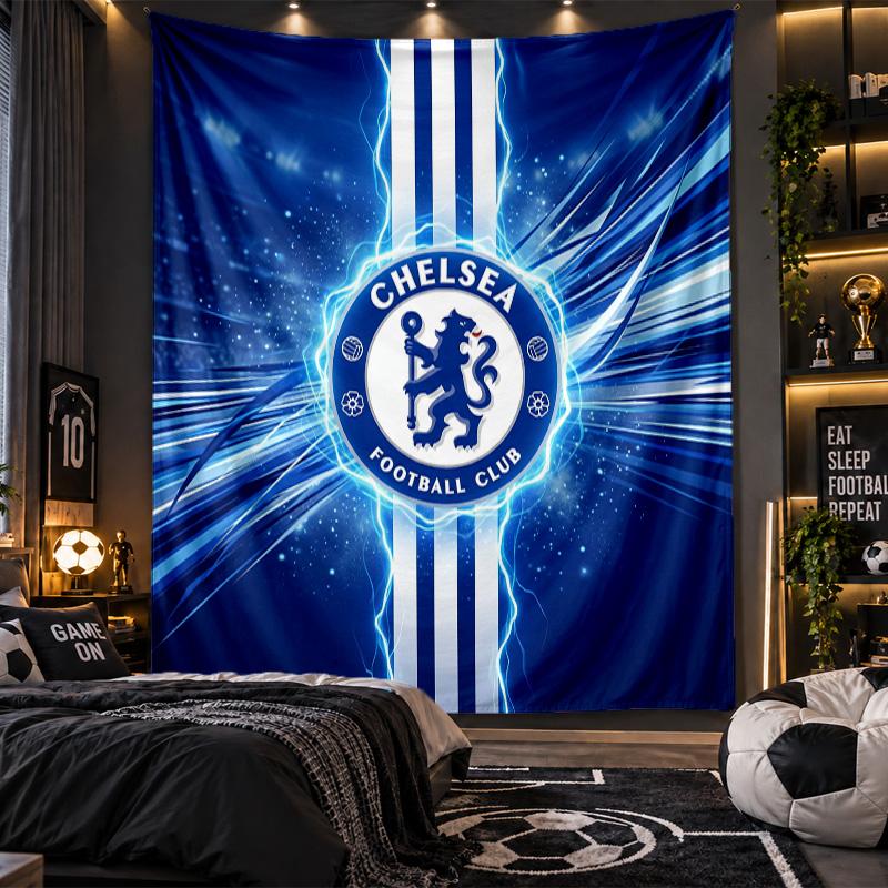 Wandbehang Wandteppich Chelsea FC Drucktuch für Wohnzimmer Schlafzimmer Heimdekoration